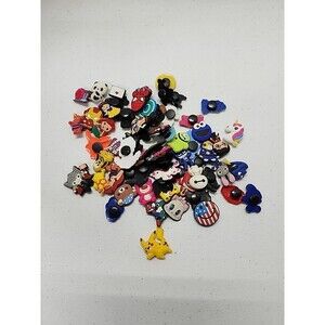 Lot of 65  Mixed PVC Shoe Charm Lot Different Charms Fit for Croc